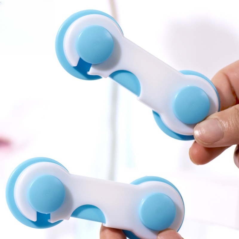 Anti-baby drawer lock child safety lock cabinet door baby cabinet refrigerator lock protective safety buckle lock anti-pinch finger